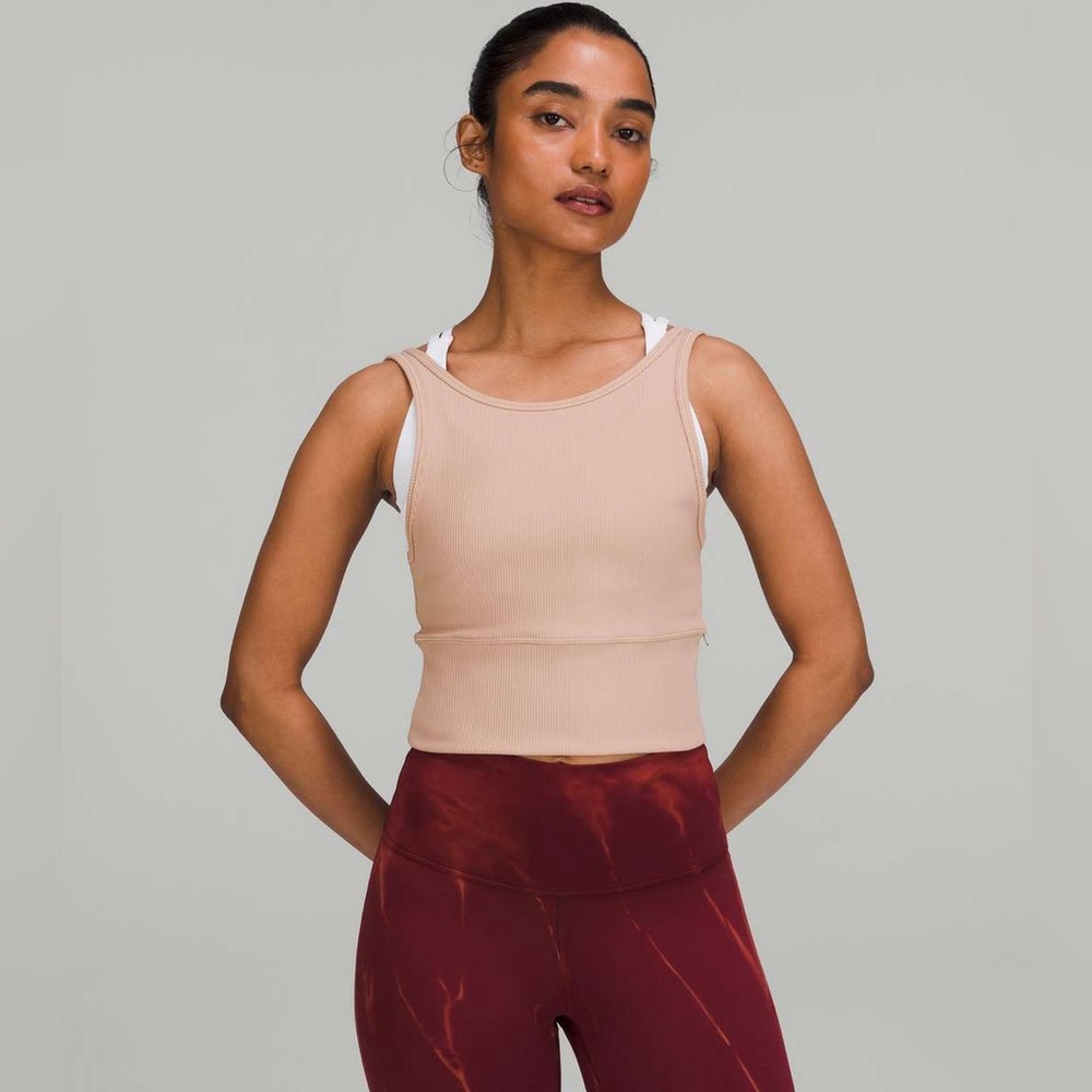 Lululemon Power Pivot Tank 10 PINK CLAY